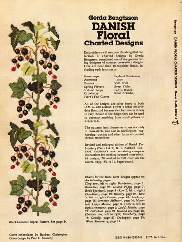 Danish Floral Charted Designs Pattern Book Gerda Bengtsson - Picture 2 of 2