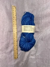 Fearless Fibers 100% Superwash Blue Face Leicester Wool 100g 400 yards Yarn
