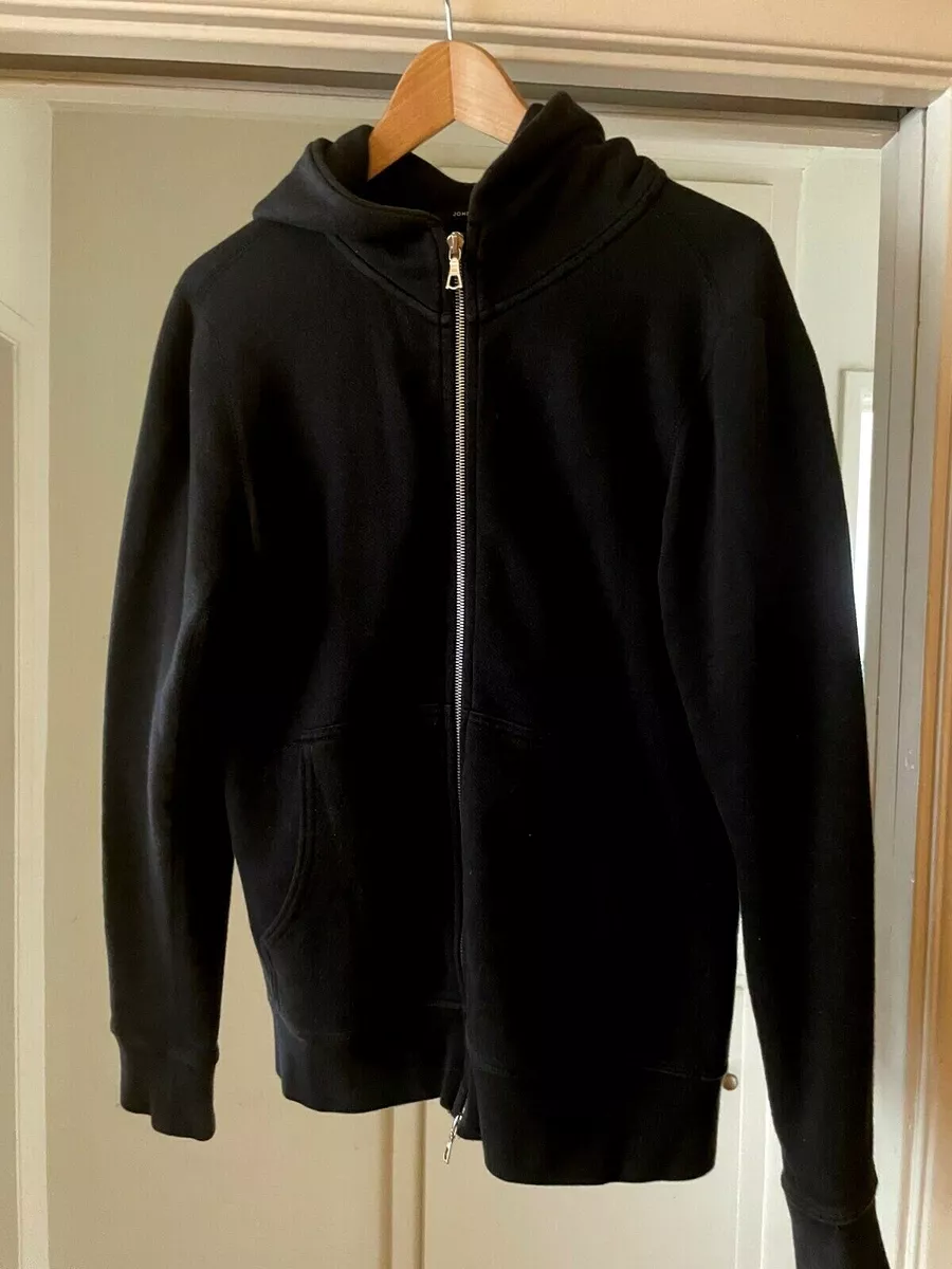 JOHN ELLIOTT VERY RARE Black Flash Dual Zip Hoodie SMALL Sz 0