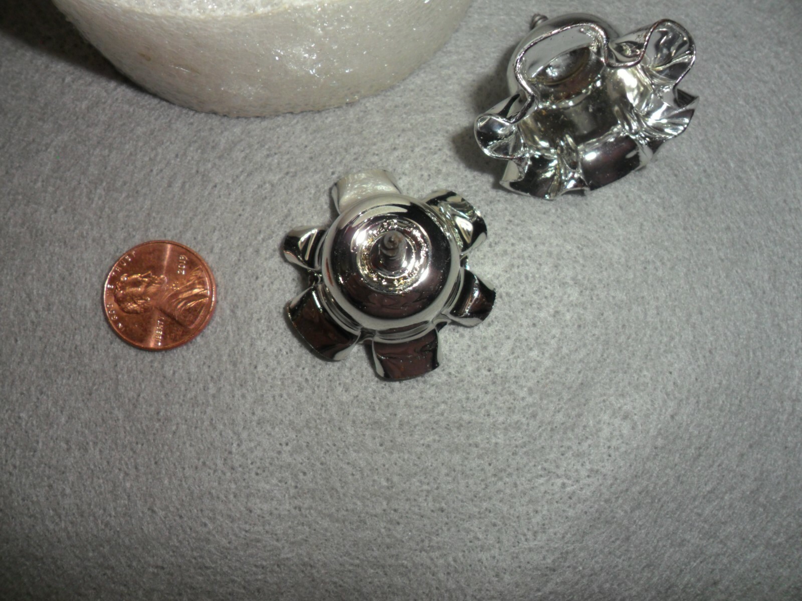 Vintage Silver Tone Metal Tapper Candle Holders For Crafts