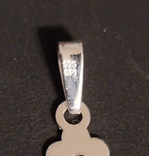 Sterling Silver .925 Open Cross Christian Religious Pendant with Bale 1.25" Long - Picture 2 of 8