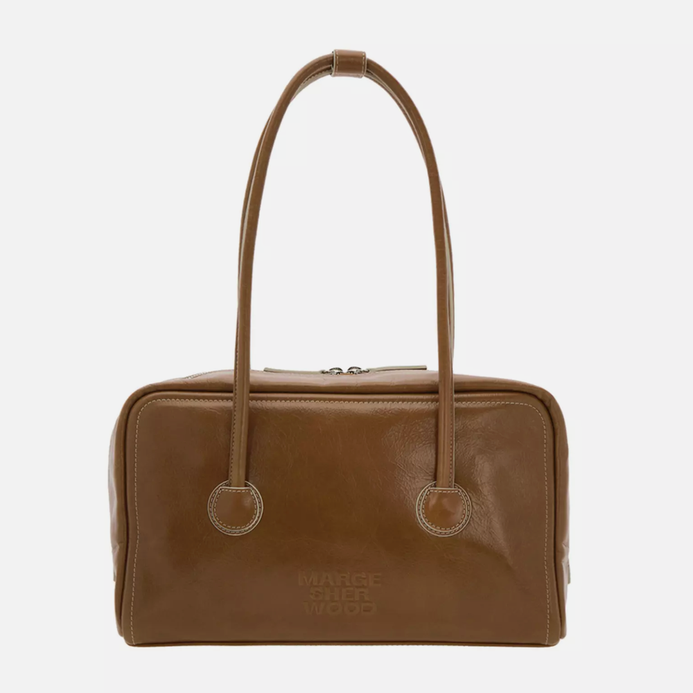 MARGE SHERWOOD Soft Boston_Brown Crinkle / Marge Sherwood Shoulder Bag