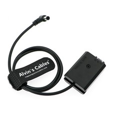 NP-FW50 Dummy Battery to DC Right Angle Power Cable for Sony A7 A7II A7R A7RII