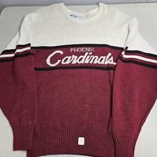 Vintage Cliff Engle NFL Phoenix Cardinals Cotton Knit Sweater / Medium  USA Made
