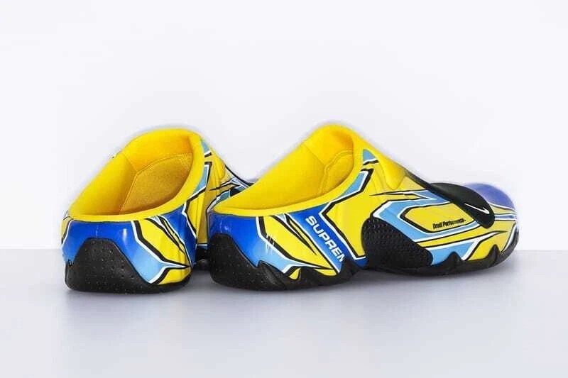 Size 12 - Supreme x Nike Clogposite Opti Yellow Blue for sale