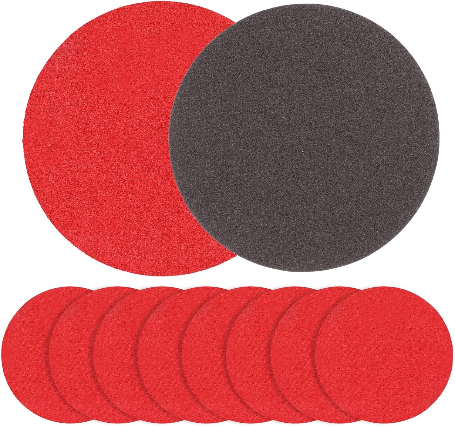 Loopeer 8 Pack Bowling Sanding Pads Accessories Red, Black