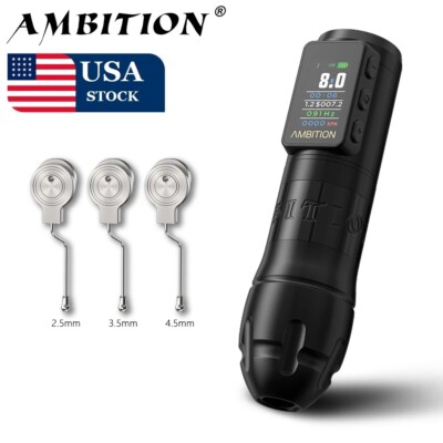 Ambition Vibe Max 2.5-3.5-4.0-4.5mm Stroke Wireless Tattoo Machine Pen Brushless