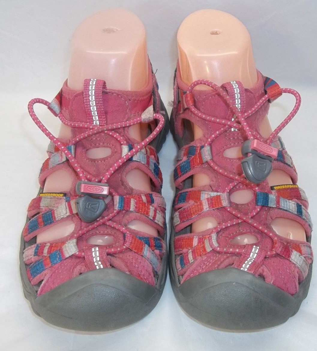 Keen Scarpe Bambini Passeggiate Atletiche US 3 Rosa Multicolore Impermeabili Slip on 376