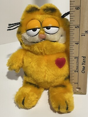 1978, 1981 Vintage Garfield The Cat Plush Stuffed Animal Toy by