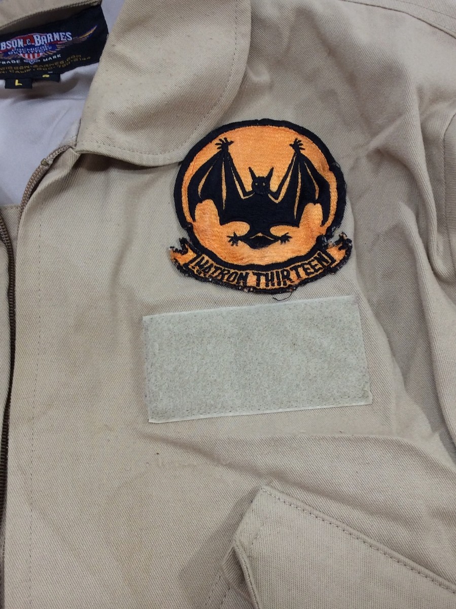 Vintage Named Flight Jacket With Patches VQ-1, CAG-11, F-16 Vintage Named Flight Jacket With Patches VQ-1, CAG-11, F-16