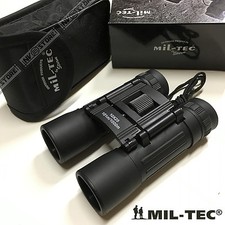 BINOCOLO MILTEC 10 x 25 BINOCULAR 101 - 1000 MT CACCIA SOFTAIR PESCA CAMPING BK