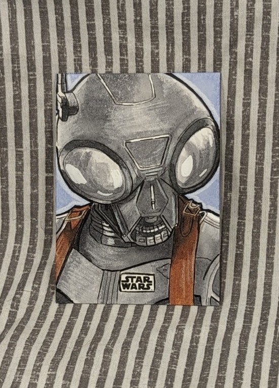 Topps Star Wars Sketch Card Q9-0 Zero By Ashlee Brienzo | eBay