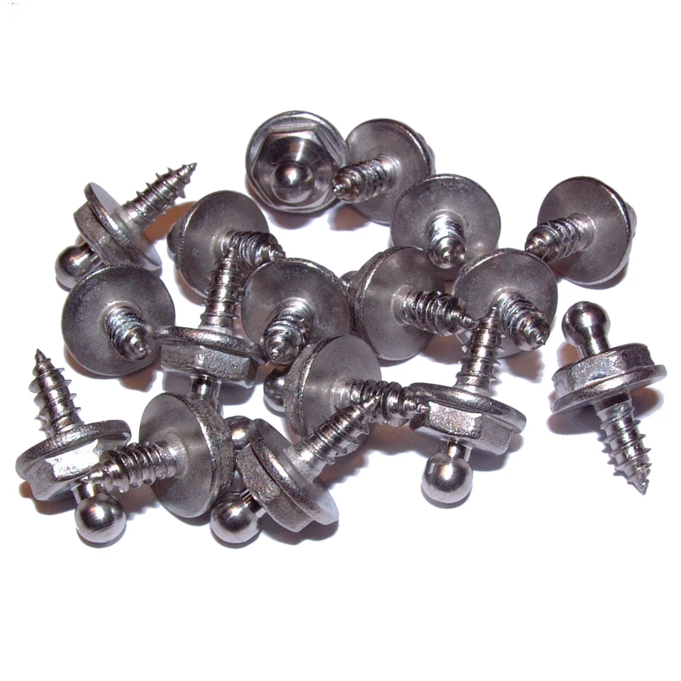 MARKENLOS 20 x Unterteil für Tenax + Loxx Oberteile 4,2x10mm EDELSTAHL Art. Nr.TU-05E