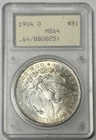 1904 O  Morgan Silver Dollar UNC  NCCS RARE OLD HOLDER !!!