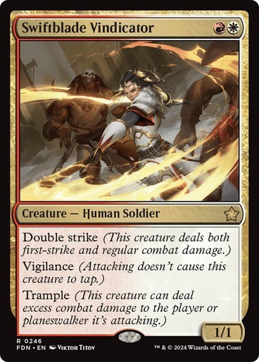 Swiftblade Vindicator Foundations MTG Magic The Gathering