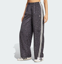 Adidas Women Original WideLeg Satin Pants Multicolor Off White Asian Size KA2667