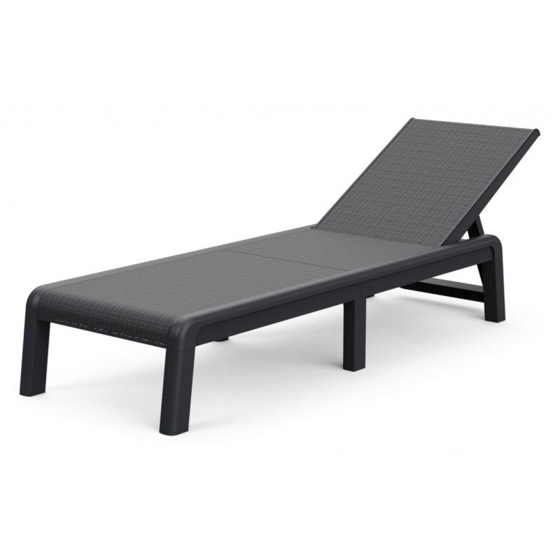 LETTINO PRENDISOLE KETER MALLORCA GRAPHITE SDRAIO SUNLOUNGER 188X58XH29 CM 39808