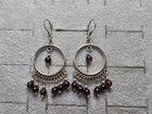 GRANDMA GRABE'S BEAUTIFUL VINTAGE 925 STERLING SILVER RING STONE EARRINGS