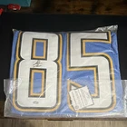 Antonio Gates Signed San Diego Chargers #85 Blue Football Jersey Schwartz COA