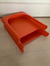 2er Set Vintage Briefablagen stapelbar orange...