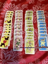 vintage kids card games 4 different designs -- 11 cards per design - excellent