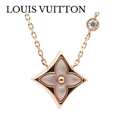⭐︎750⭐︎ K18 ⭐︎ルイビィトン⭐︎ チャーム　ゴールド⭐︎LV Louis Vuitton Star Blossom Necklace 750 K18 40.5cm 3.8g 14mm | eBay