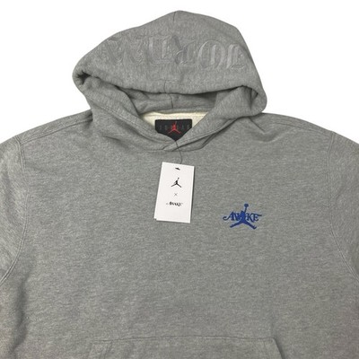 Nike Jordan x Awake New York Hoodie Mens M Heather Grey Fleece FQ5443-091