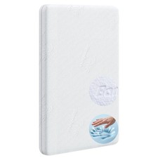 Dual-Sided Gel Memory Foam Baby Bassinet Mattress Topper 33" x 20" - Comfort  S