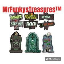 Halloween Cutouts, Graveyard Tombstones RIP Headstones Outdoor Decorations