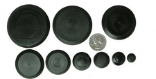 50 Piece Flush Mount Black Hole Plug Assortment for Auto Body and Sheet 