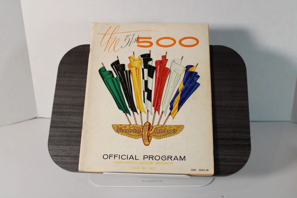 1967 Indy 500 Race Program! Indianapolis Auto Racing Indycar Ads AJ Foyt Win F1 - Image 4 of 4