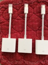 3-Apple A1305 Thunderbolt Mini DisplayPort to DVI Cable Monitor Adapter Genuine