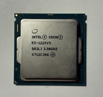 Intel Xeon E3-1225 v5 SR2LJ 3.30GHz 8M Quad Core LGA1151 Skylake CPU Processor