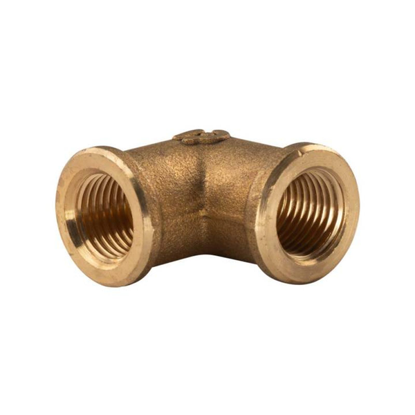 "Messing Gewinde-Fitting 90° Winkel 1/4\"IG - 1/4\"IG (Dn 8) - Schwere AusfüHrung"-image