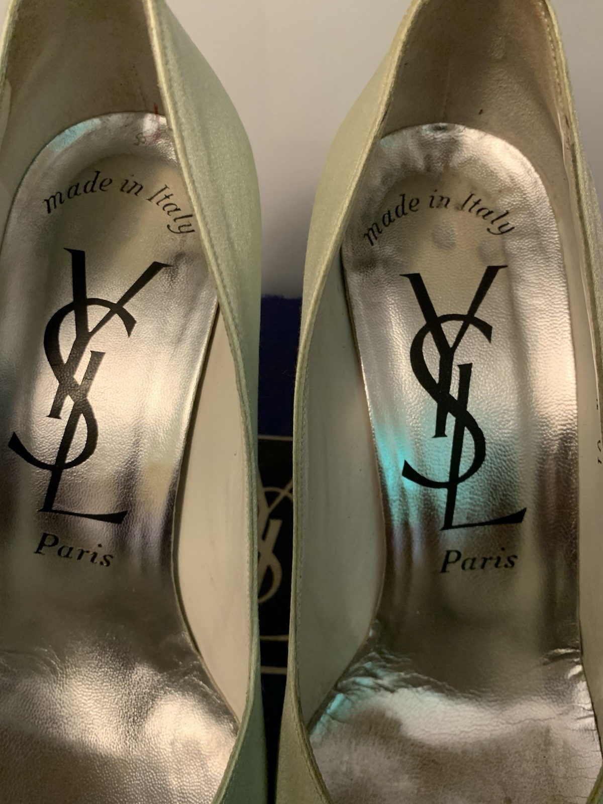 YVES SAINT LAURENT Womens Sz 8.5M Satin Heel thumbnail 9
