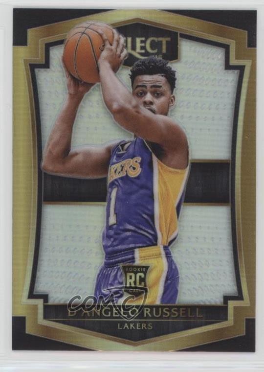 2015-16 Panini Select Premier Level Silver Prizm D'Angelo Russell #162 8f4