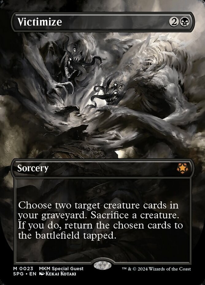 Light Play x 1 Victimize - Foil - Borderless Special Guests