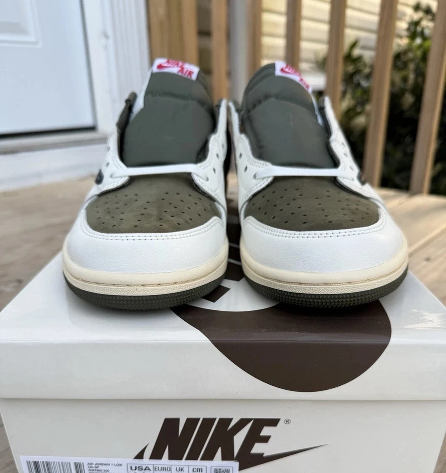Size 11.5 - Travis Scott x Air Jordan 1 Retro OG SP Low Reverse Olive / Medium🔥 - Image 4 of 4
