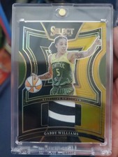 Gabby Williams 2025 WNBA SELECT Basketball (Black Gold Patch 3/5 Short Print.)