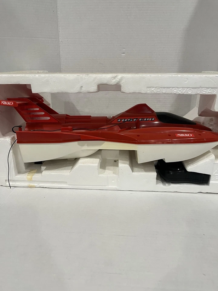 Vintage  New In Styrofoam NIKKO Torpedo Hydroplane RC Racing Boat 49MHz - Image 4 of 4