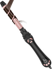 New Version Lanvier Rotating Curling Iron 1 Inch Automatic Curling Wand for Wav