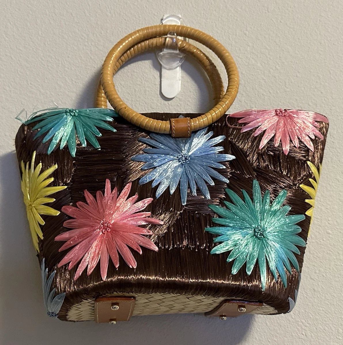 kate spade new york Floral Straw Exterior Bags & Handbags for