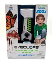 EYECLOPS Digital Microscope & Camera - w/ 512 MB Micro SD Card - Zoom up to 800x