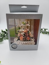 Cake topper portafiori freschi Wilton Crystalique 8,5 x 5,5' nuovo con scatola