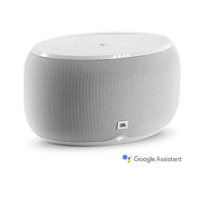 JBL Link 300 Wi-Fi Bluetooth Voice-Active Speaker, White - Certified Refurbished