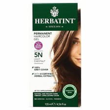 Herbatint Permanent Herbal Hair Color Gel 5N Light Chestnut 4.56 Ounce