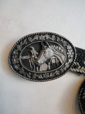 VTG Siskiyou Western Belt Buckle Horse Saddle Diamond Cut First Casting 476