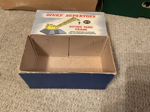 Vintage Dinky Toys Original Empty Box 973 Goods Crane