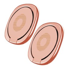  2 Pack Glossy Rounded Edges Cell Phone Ring Holder Stand,360 Degree Rotatio...