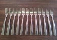 (ONE DOZEN) WINDSOR 5 1/2" COCKTAIL/OYSTER FORK STAINLESS STEEL SILVER/ECONOMY